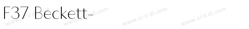 F37 Beckett字体转换